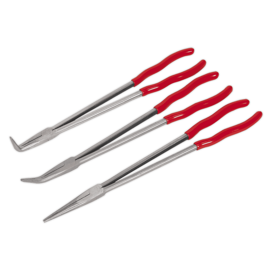 Sealey Needle Nose Pliers Set 3pc Extra-Long 400mm Model No- AK8576