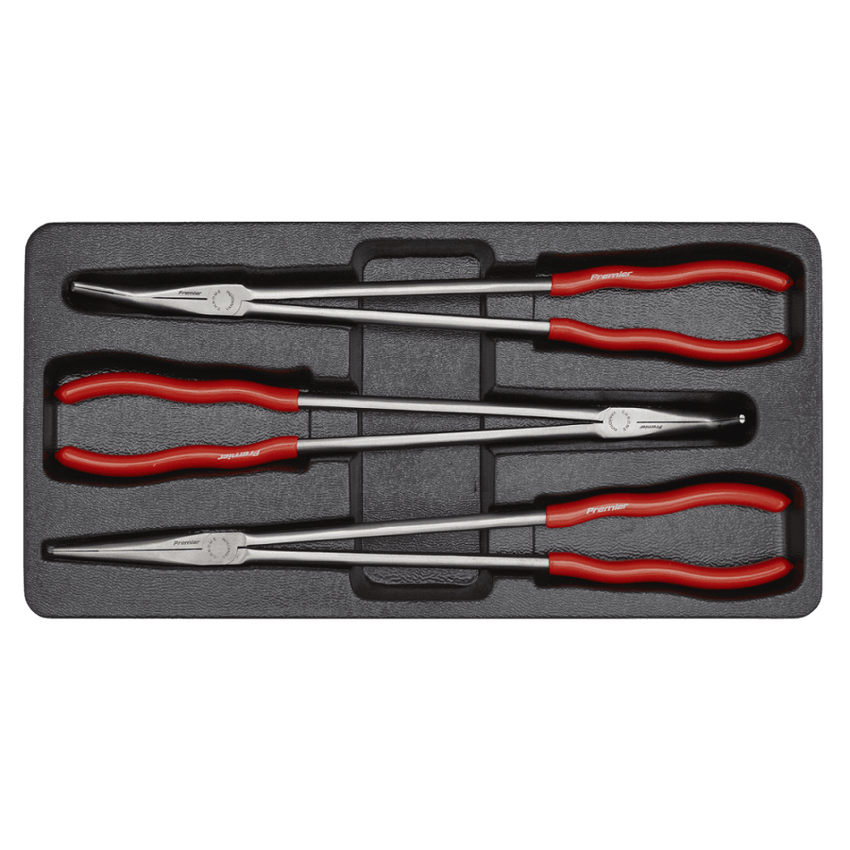 Sealey Needle Nose Pliers Set 3pc Extra-Long 400mm Model No- AK8576