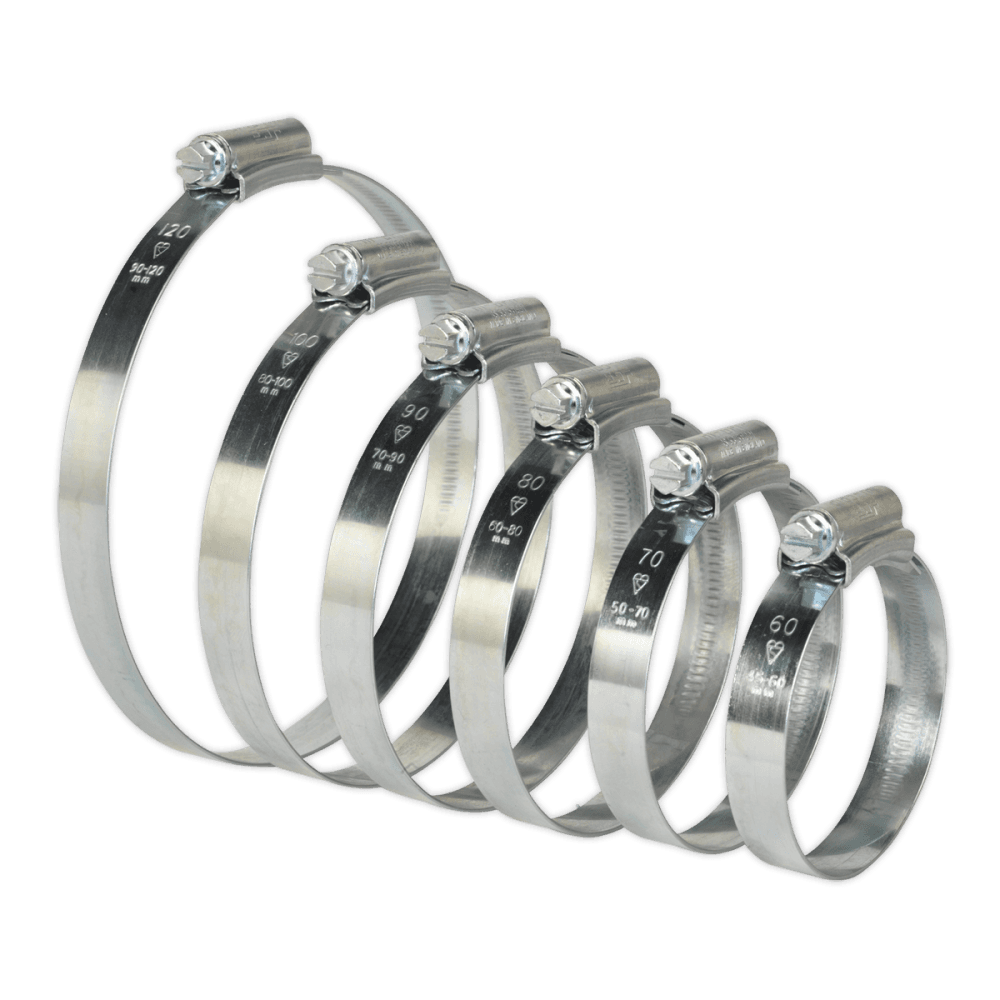 Sealey Hi-Grip Hose Clips Assortment Sizes Ã‡ÂŸÂ¶?60-160 Pack of 26 Model No- HCJ26A