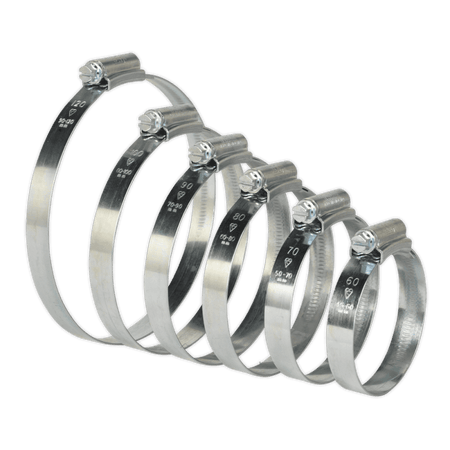 Sealey Hi-Grip Hose Clips Assortment Sizes Ã‡ÂŸÂ¶?60-160 Pack of 26 Model No- HCJ26A