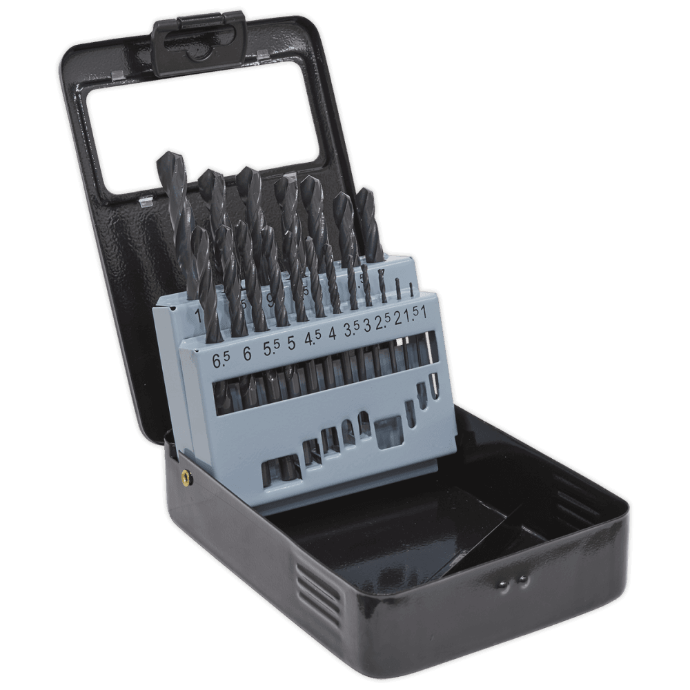 Sealey HSS Drill Bit Set 19pc 1-10mm Model No- DBS19RF