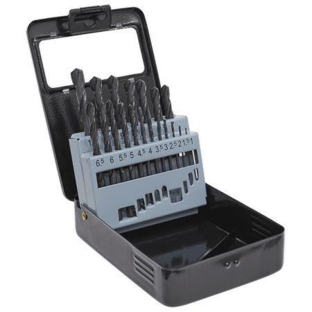 Sealey HSS Drill Bit Set 19pc 1-10mm Model No- DBS19RF