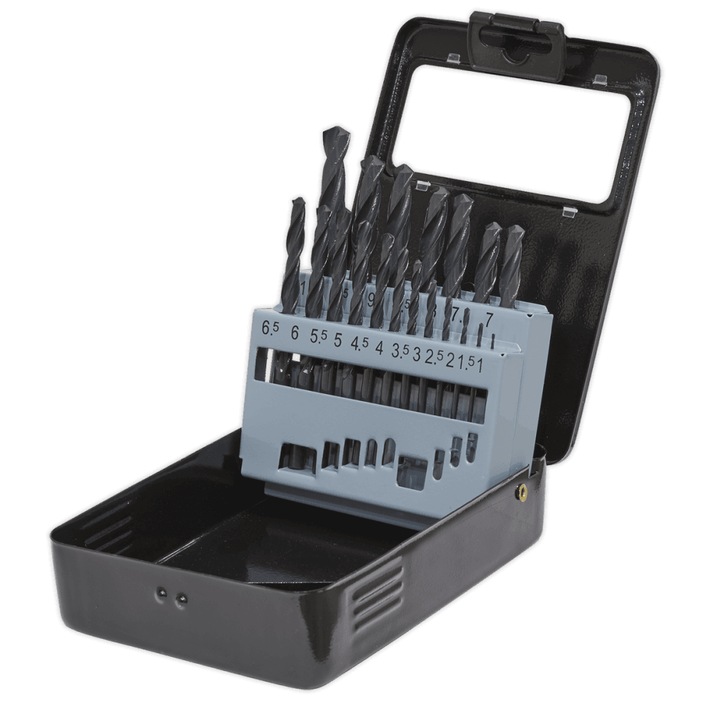 Sealey HSS Drill Bit Set 19pc 1-10mm Model No- DBS19RF