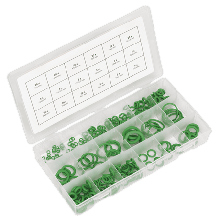 Sealey Air Conditioning Rubber O-Ring Assortment 225pc Model No- ACOR225