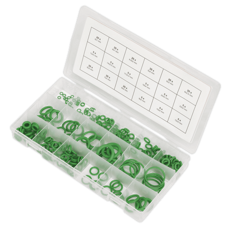Sealey Air Conditioning Rubber O-Ring Assortment 225pc Model No- ACOR225
