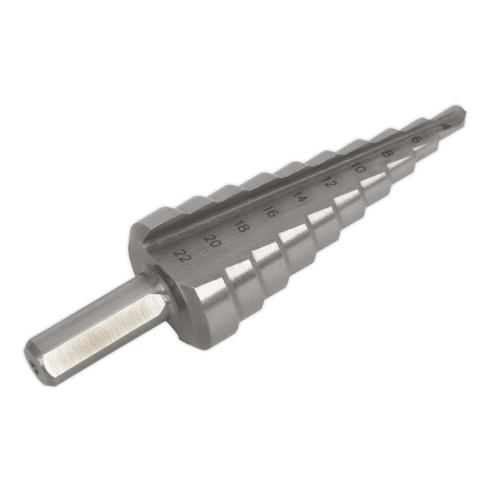 Sealey HSS 4341 Step Drill Bit 4-22mm Double Flute Model No- AK4744