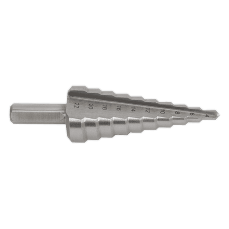 Sealey HSS 4341 Step Drill Bit 4-22mm Double Flute Model No- AK4744