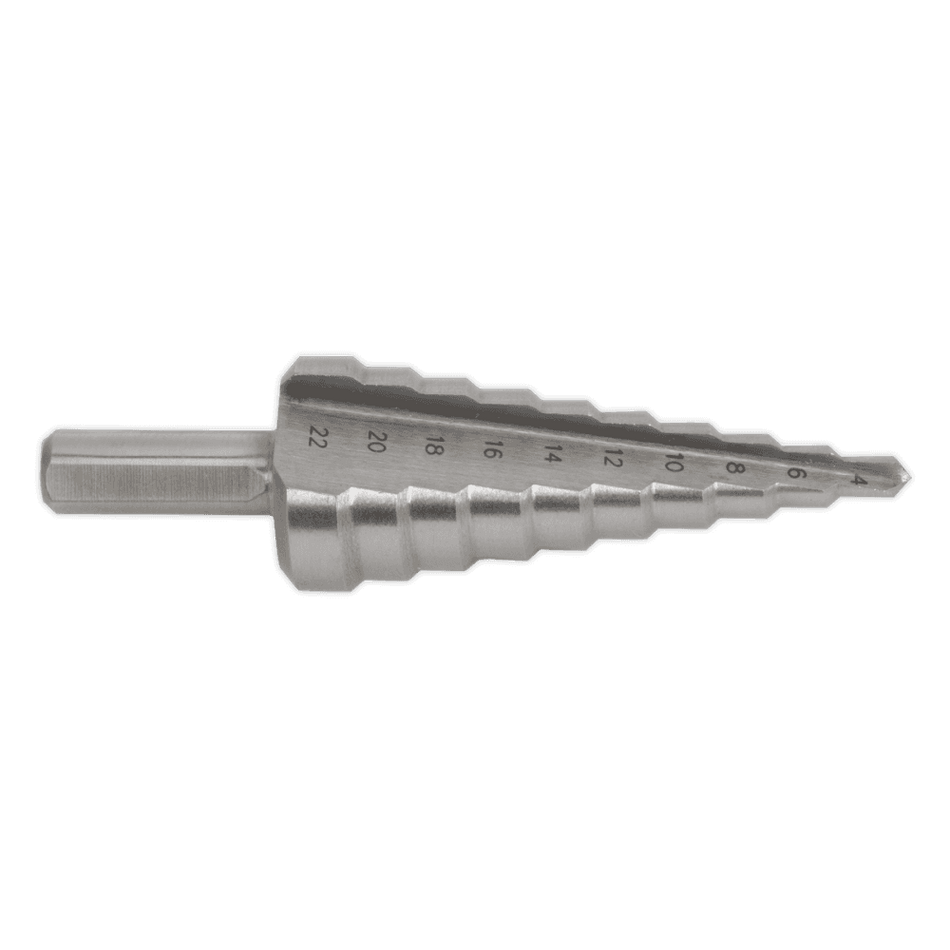 Sealey HSS 4341 Step Drill Bit 4-22mm Double Flute Model No- AK4744