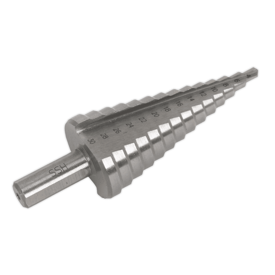 Sealey HSS 4341 Step Drill Bit 4-30mm Double Flute Model No- AK4745