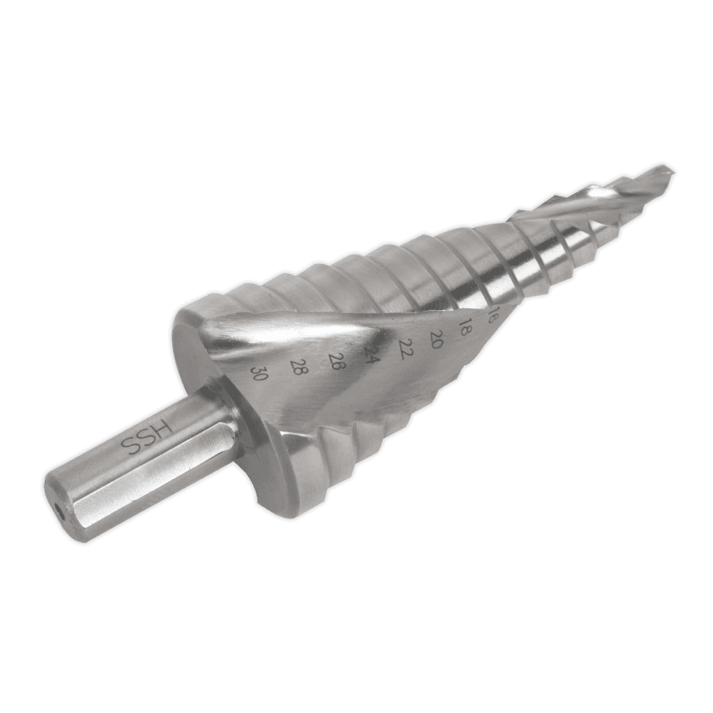 Sealey HSS 4341 Step Drill Bit 4-30mm Spiral Flute Model No- AK4748
