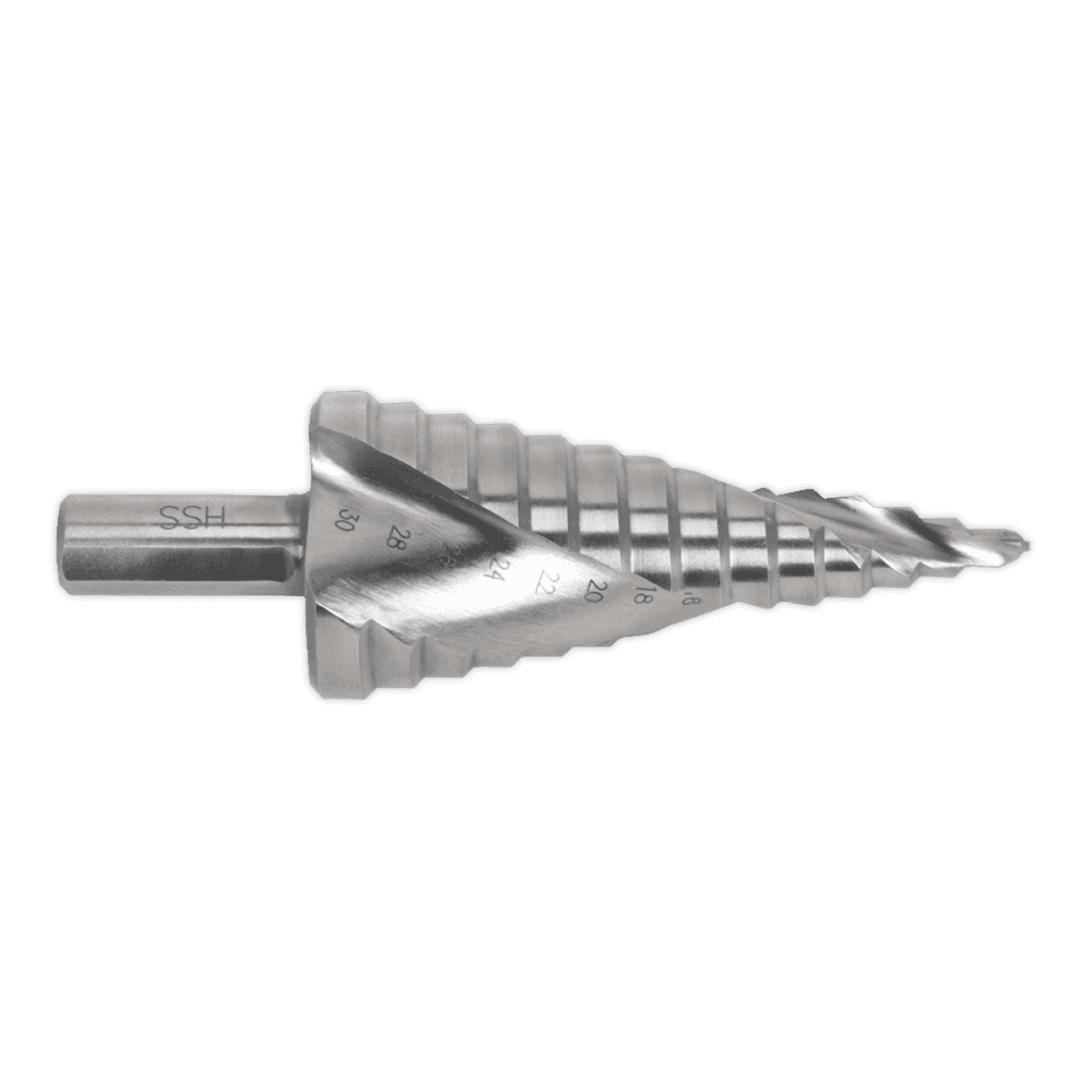 Sealey HSS 4341 Step Drill Bit 4-30mm Spiral Flute Model No- AK4748