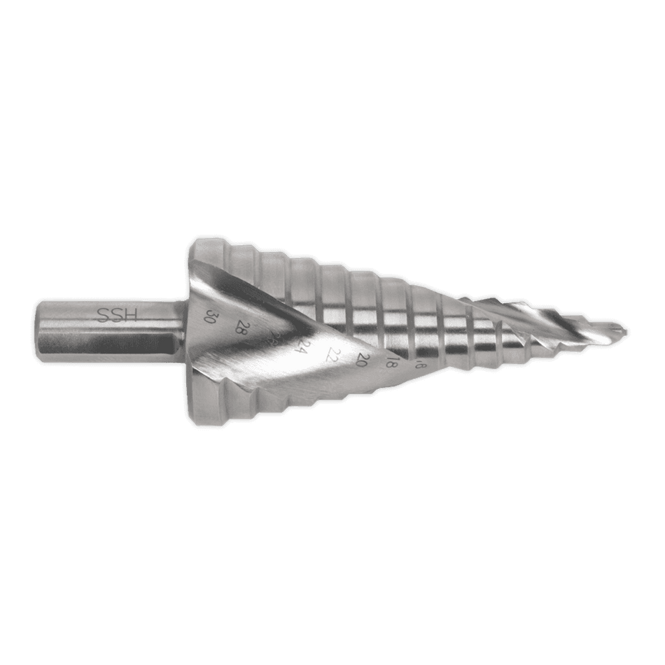 Sealey HSS 4341 Step Drill Bit 4-30mm Spiral Flute Model No- AK4748