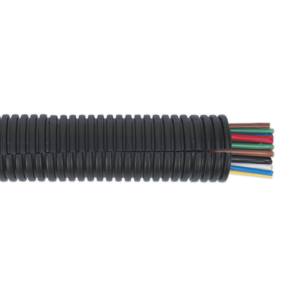 Sealey Split Convoluted Cable Sleeving Split 22-27mm 10m Model No- CTS2210