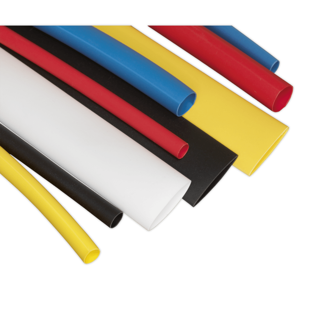 Sealey Heat Shrink Tubing Mixed Colours 100mm 95pc Model No- HST100MC