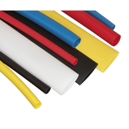 Sealey Heat Shrink Tubing Mixed Colours 100mm 95pc Model No- HST100MC
