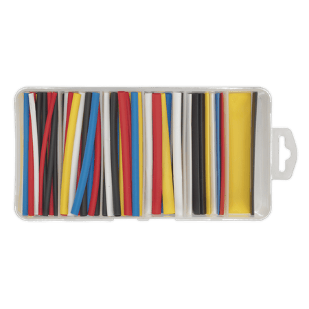 Sealey Heat Shrink Tubing Mixed Colours 100mm 95pc Model No- HST100MC