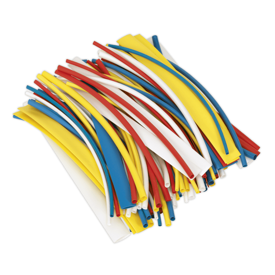 Sealey Heat Shrink Tubing Mixed Colours 200mm Pack of 100 Model No- HST200MC