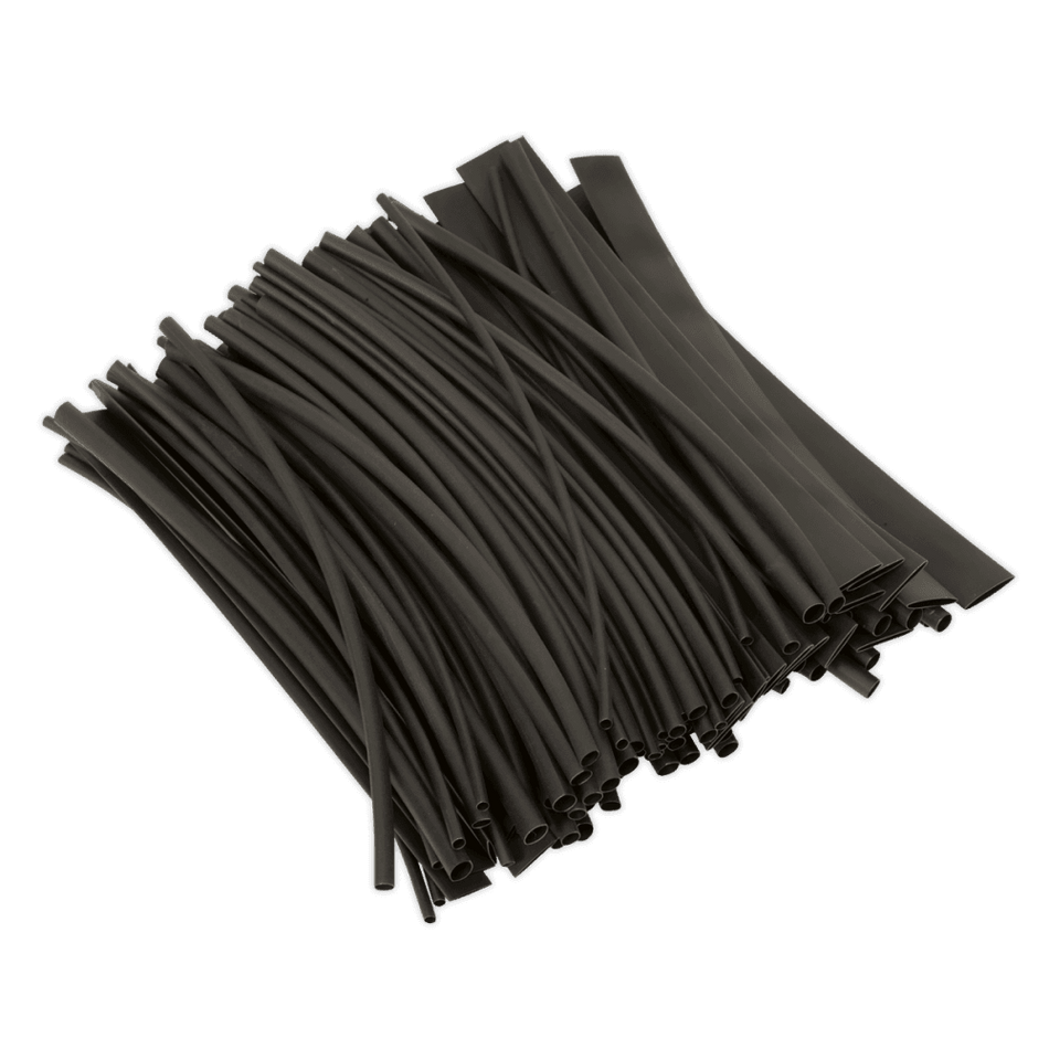 Sealey Heat Shrink Tubing Black 200mm Pack of 100 Model No- HST200B