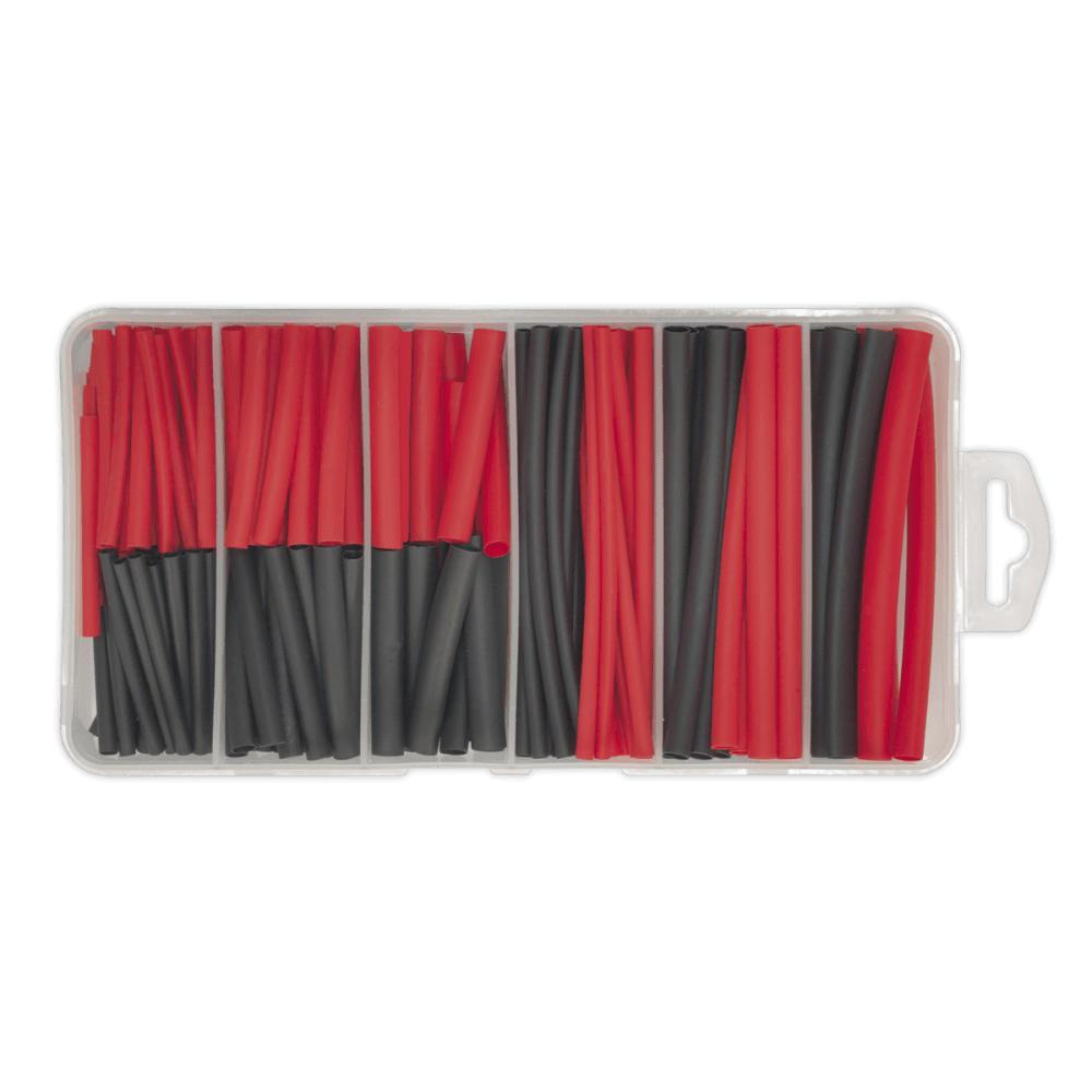 Sealey Heat Shrink Tubing Black & Red 50 & 100mm 180pc Model No- HST501BR