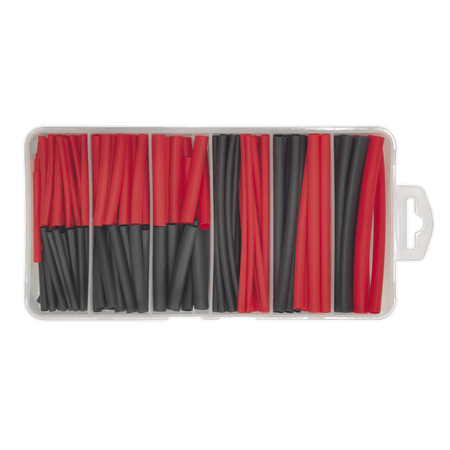 Sealey Heat Shrink Tubing Black & Red 50 & 100mm 180pc Model No- HST501BR