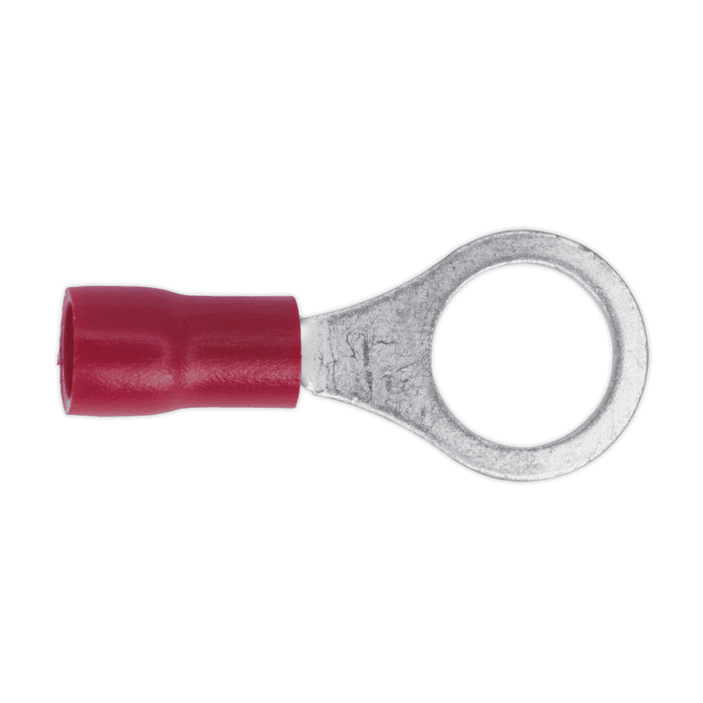 Sealey Easy-Entry Ring Terminal 8.4mm (5/16"), Red - Pack of 100 Model No-20176