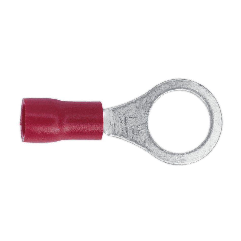 Sealey Easy-Entry Ring Terminal 8.4mm (5/16") Red Pack of 100 Model No-20176