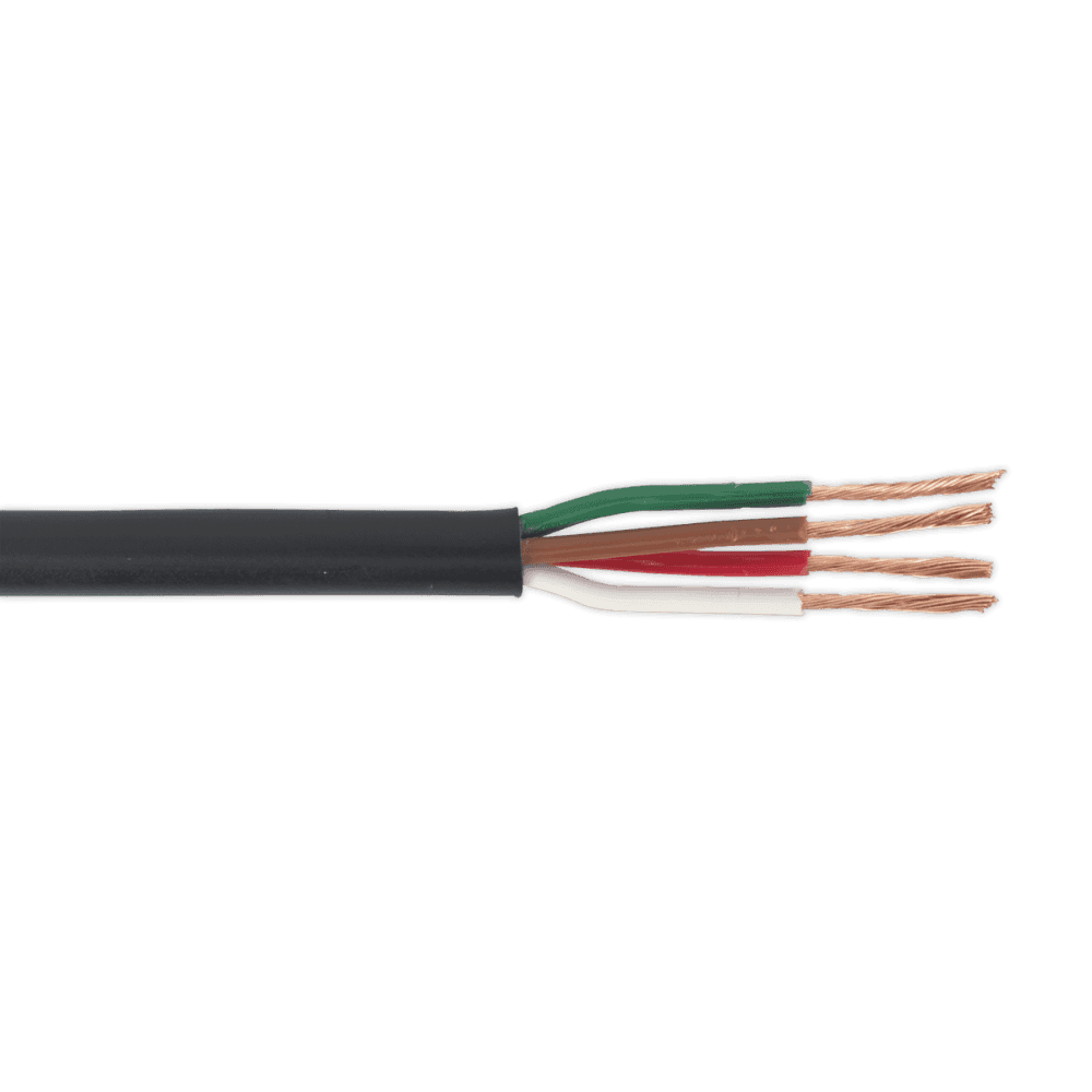 Sealey 30m Thin Wall Automotive Cable 4 x 0.75mm² 24/0.20mm - Black Model No-20268