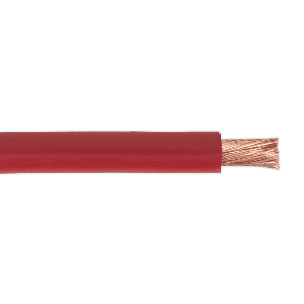 Sealey 10m Automotive Starter Cable 196/0.40mm 25mm² 170A - Red Model No-20270