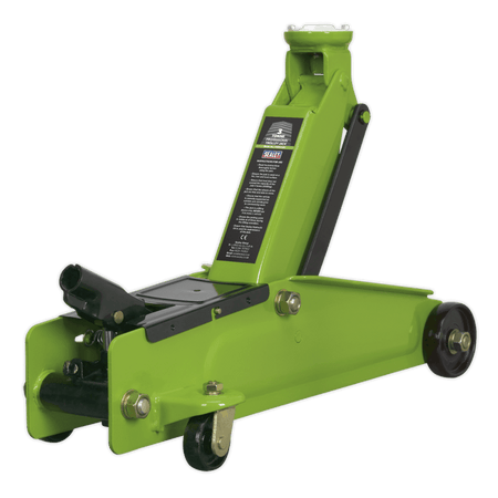 Sealey Trolley Jack 3tonne Long Chassis Heavy-Duty Hi-Vis Model No-19712