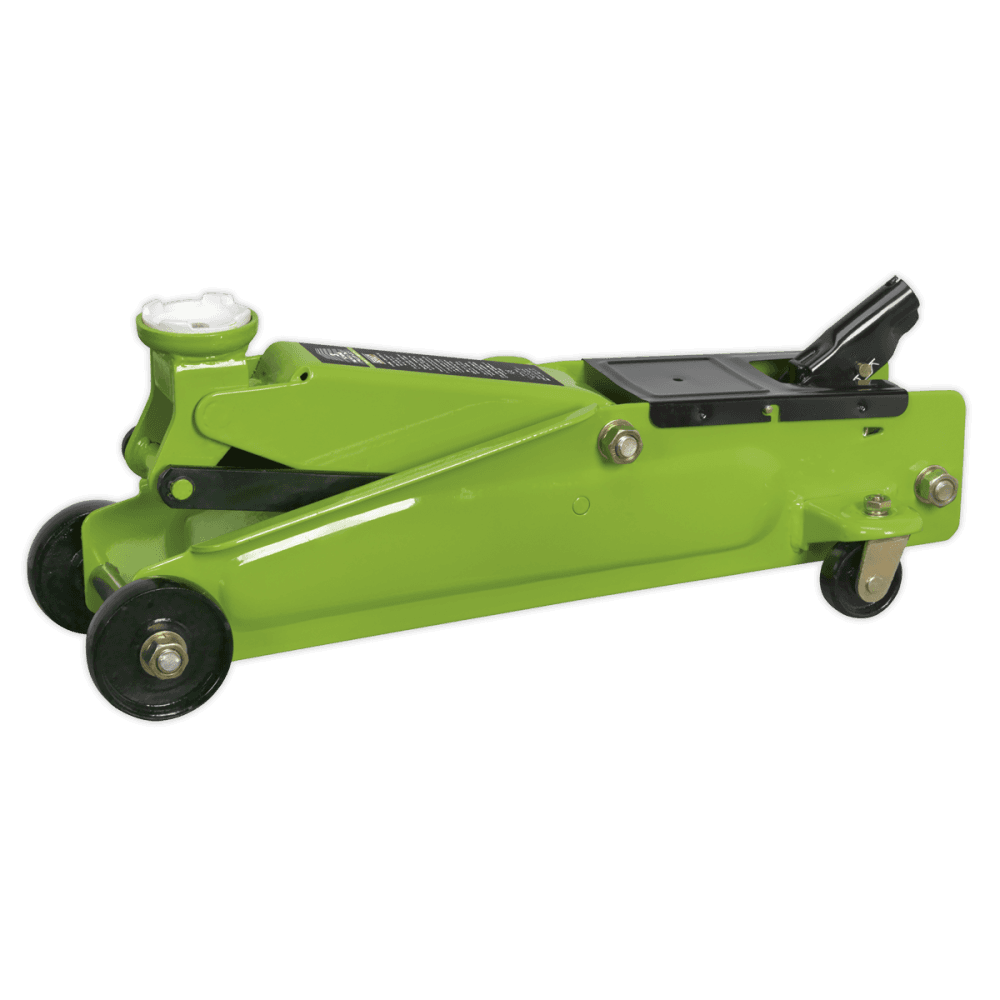 Sealey Trolley Jack 3tonne Long Chassis Heavy-Duty Hi-Vis Model No-19712