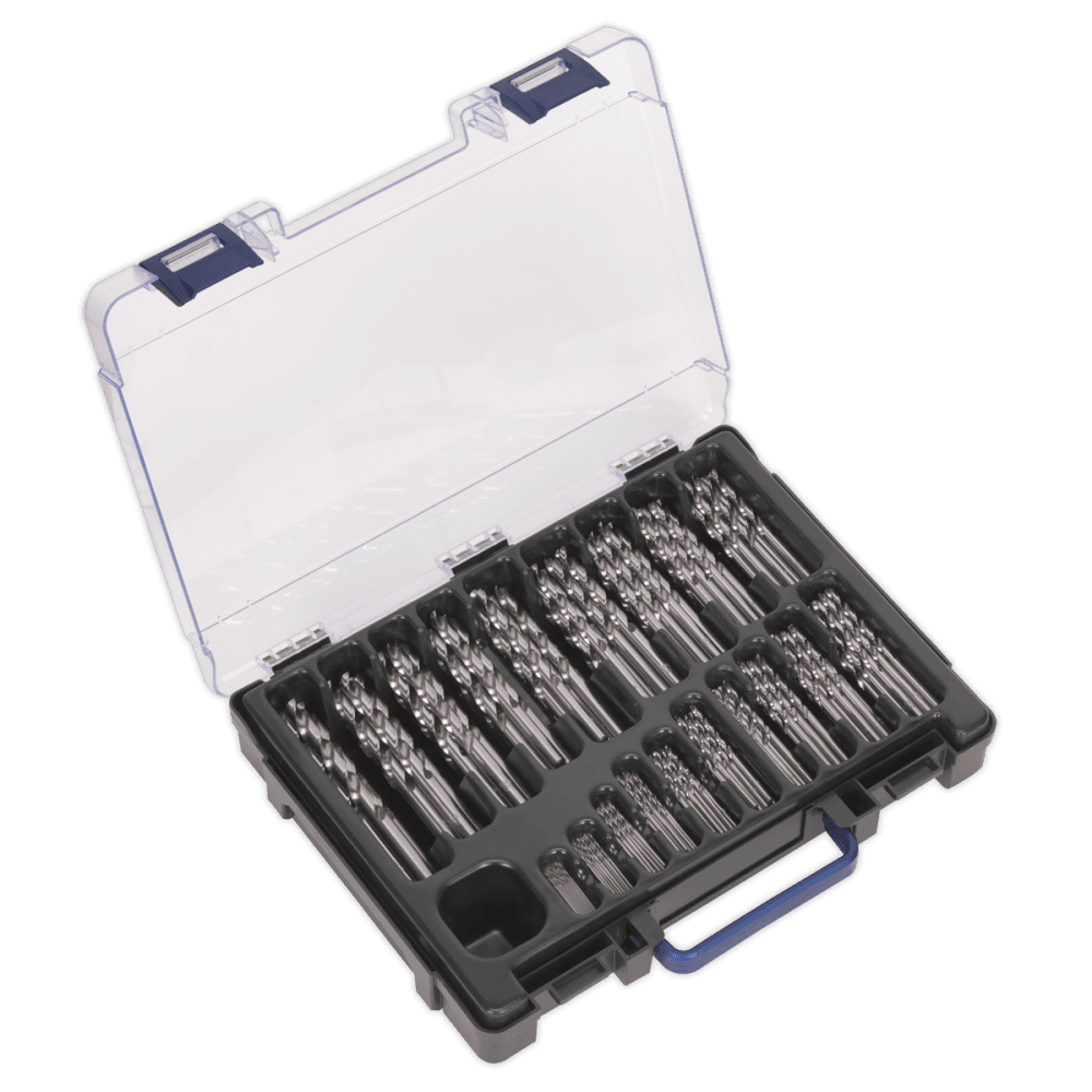 Sealey HSS Fully Ground Drill Bit Assortment 1-10mm 170pc Model No-19851