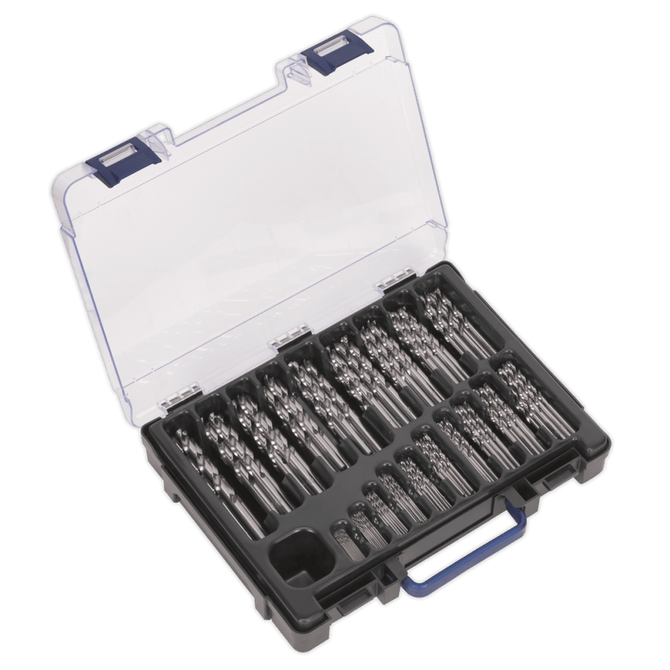 Sealey HSS Fully Ground Drill Bit Assortment 1-10mm 170pc Model No-19851