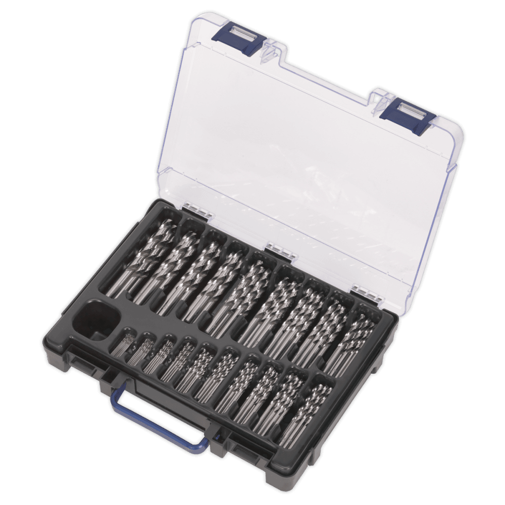 Sealey HSS Fully Ground Drill Bit Assortment 1-10mm 170pc Model No-19851