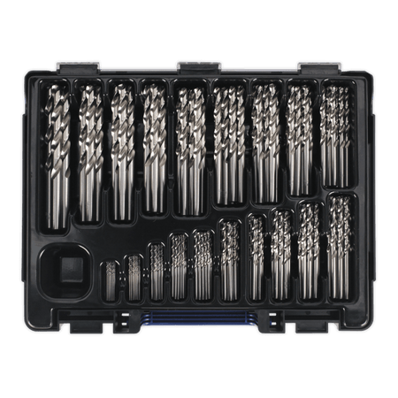 Sealey HSS Fully Ground Drill Bit Assortment 1-10mm 170pc Model No-19851