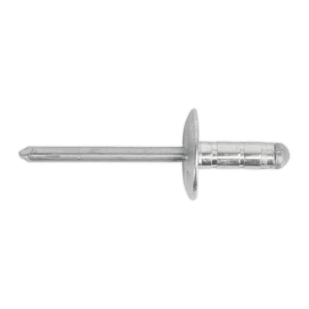 Sealey Aluminium Multi-Grip Rivet Large Flange 4.8 x 27mm Pack of 100 Model No-19921