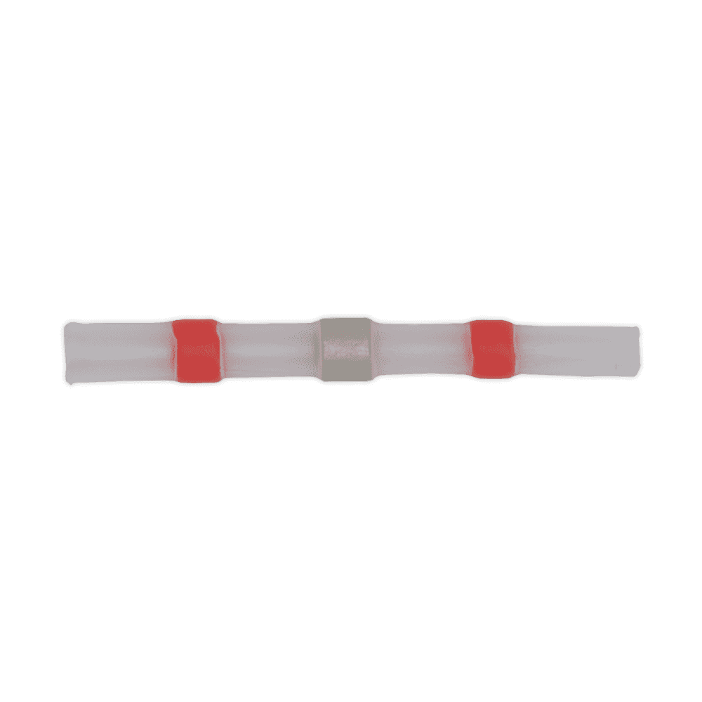 Sealey Heat Shrink Butt Connector Solder Terminal 22-18 AWG Red Pack of 25 Model No-19951