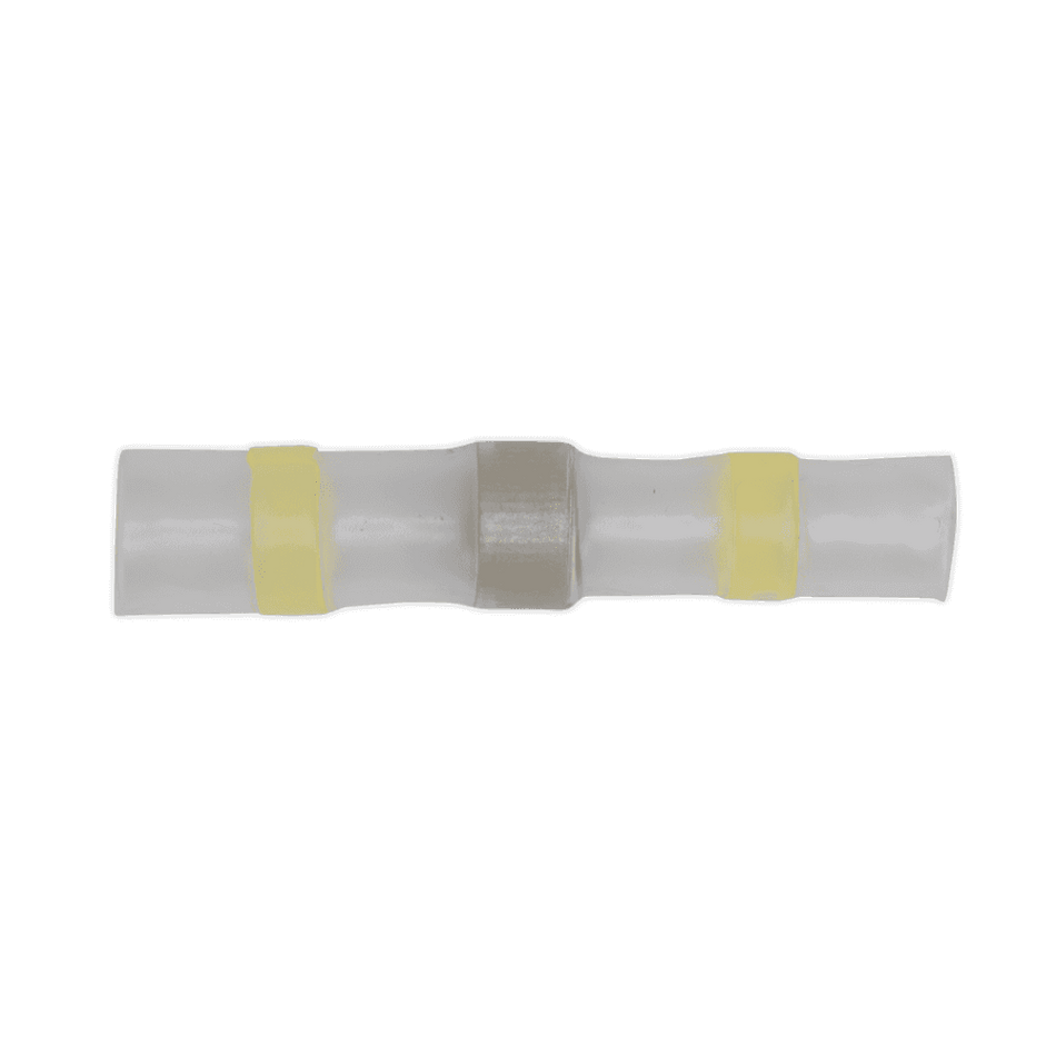 Sealey Heat Shrink Butt Connector Solder Terminal 12-10 AWG Yellow Pack of 25 Model No-19952
