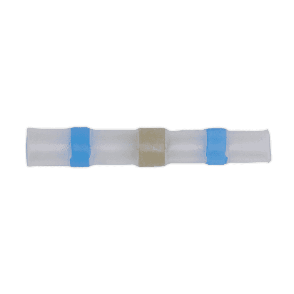 Sealey Heat Shrink Butt Connector Solder Terminal 16-14 AWG Blue Pack of 25 Model No-19953