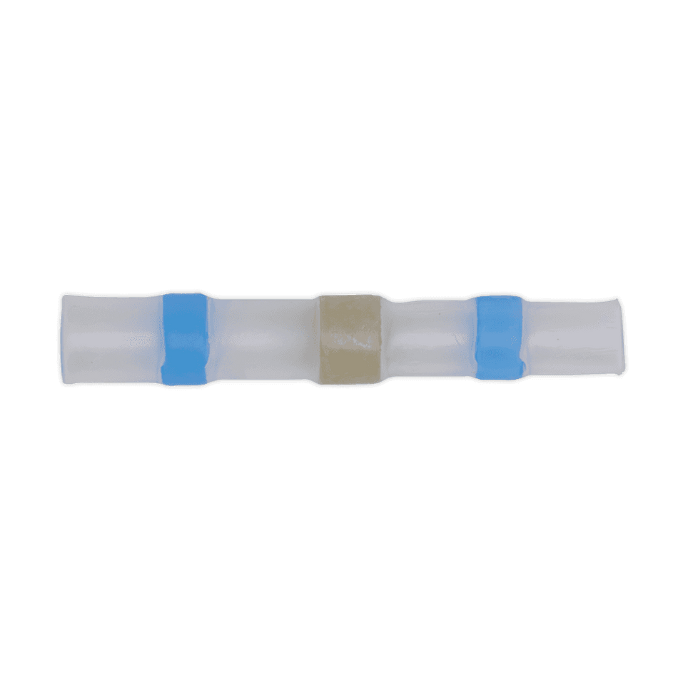 Sealey Heat Shrink Butt Connector Solder Terminal 16-14 AWG Blue Pack of 25 Model No-19953