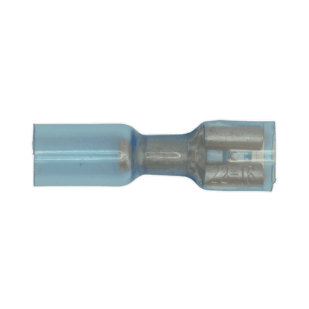 Sealey Heat Shrink Push-On Terminal 6.4mm Female Blue Pack of 25 Model No-19954