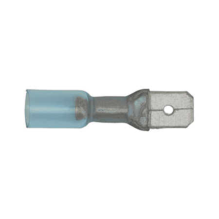 Sealey Heat Shrink Push-On Terminal 6.3mm Male Blue Pack of 25 Model No-19955