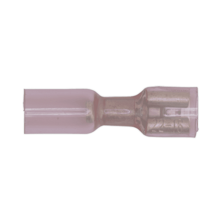 Sealey Heat Shrink Push-On Terminal 6.4mm Female Red Pack of 25 Model No-19956