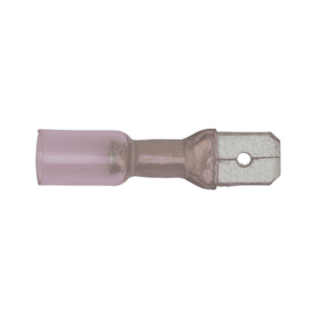 Sealey Heat Shrink Push-On Terminal 6.3mm Male Red Pack of 25 Model No-19957