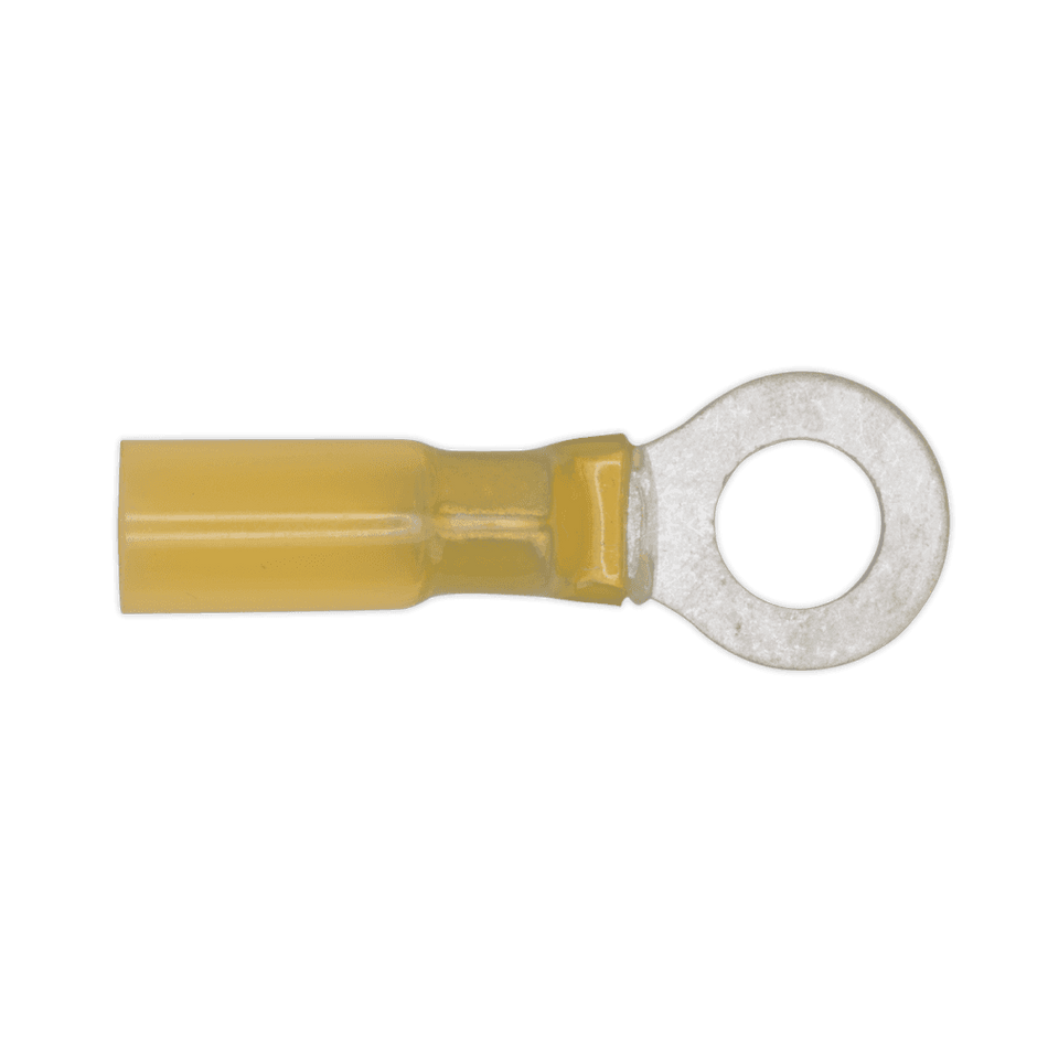 Sealey Heat Shrink Ring Terminal 8.4mm Yellow Pack of 25 Model No-19962