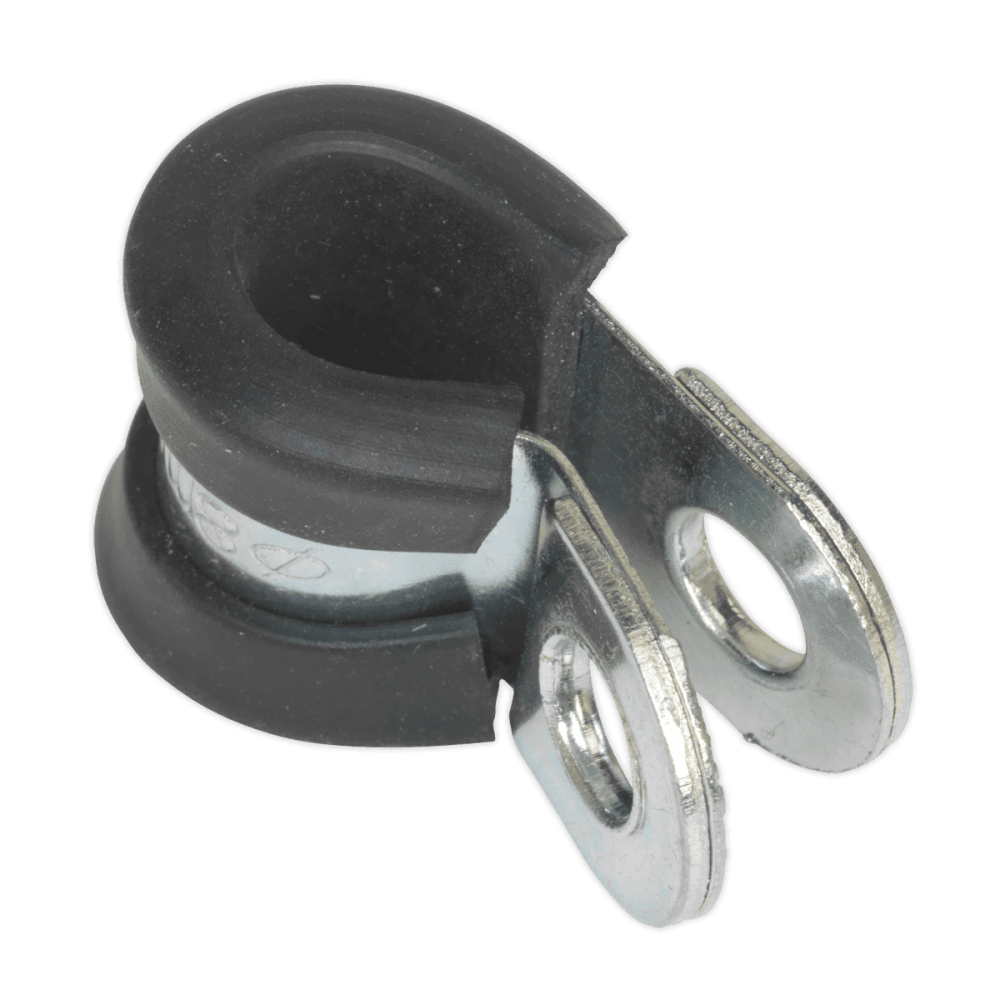 Sealey P-Clip Rubber Lined 8mm Pack of 25 Model No-20005