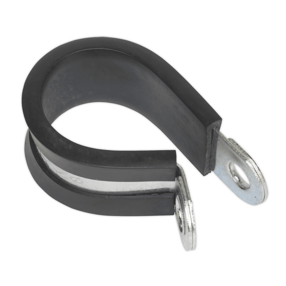 Sealey P-Clip Rubber Lined 25mm Pack of 25 Model No-20008