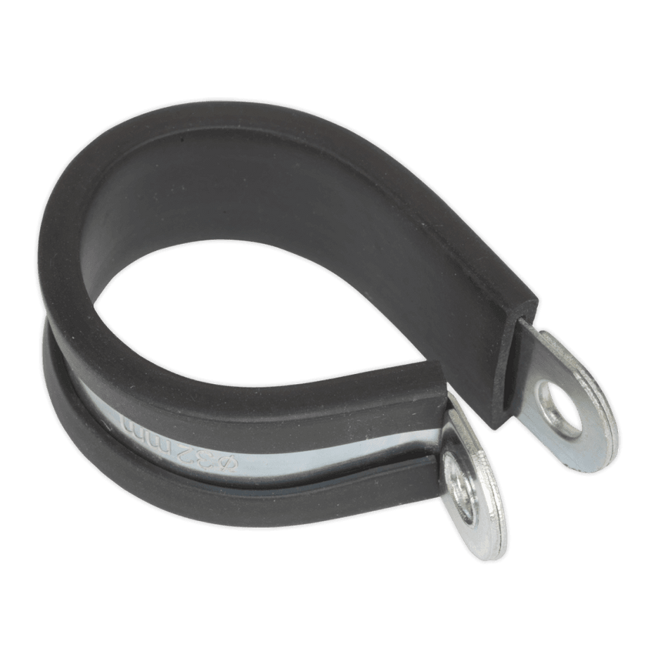 Sealey P-Clip Rubber Lined 32mm Pack of 25 Model No-20010