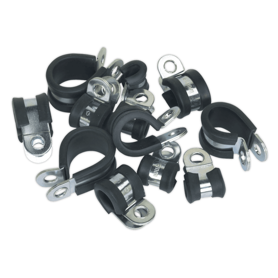 Sealey P-Clip Rubber Lined Assortment 60pc Model No-20011