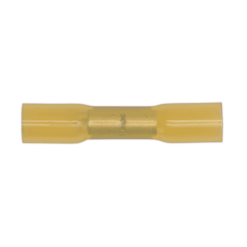 Sealey Heat Shrink Butt Connector Terminal 6.8mm, Yellow - Pack of 50 Model No-20018