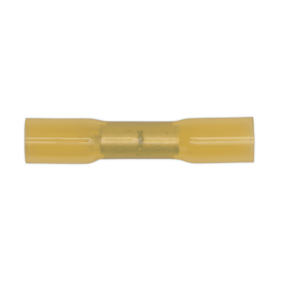 Sealey Heat Shrink Butt Connector Terminal 6.8mm Yellow Pack of 50 Model No-20018